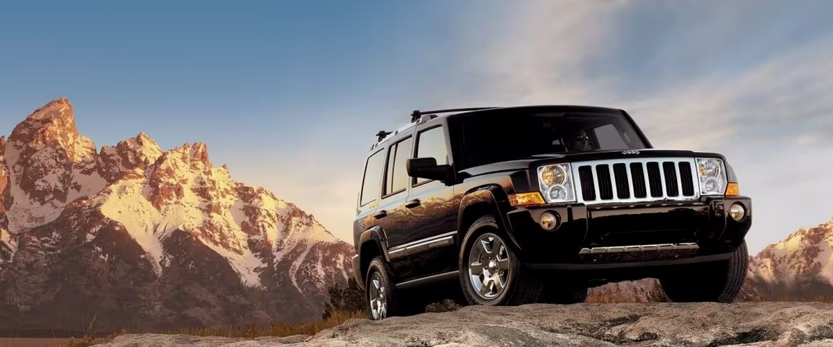 Jeep Liberty on a rocky mountain